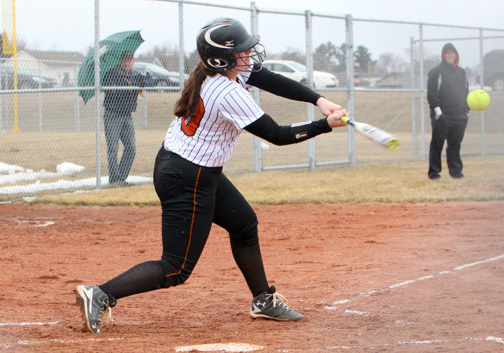 Elk Mound at Bloomer softball 4-4-19
